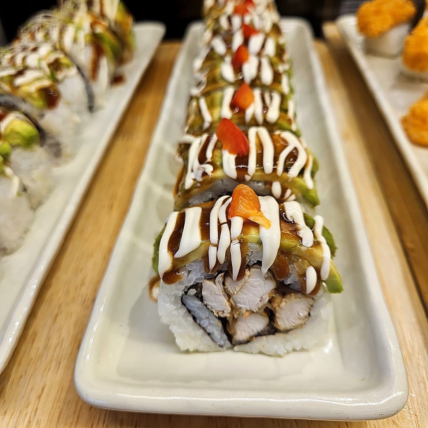 Crispy Tempura Prawn Dragon Rolls